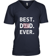 Best New York Giants Dad Best Dad Ever NFL Football Fathers Day Men's V-Neck T-Shirt Men's V-Neck T-Shirt - amzapparel