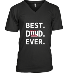 Best New York Giants Dad Best Dad Ever NFL Football Fathers Day Men's V-Neck T-Shirt