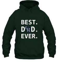 Best Colorado Rockies Dad Ever Baseball MLB Fathers Day Hooded Sweatshirt Hooded Sweatshirt - amzapparel