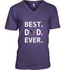 Best Houston Texans Dad Best Dad Ever NFL Football Fathers Day Men's V-Neck T-Shirt Men's V-Neck T-Shirt - amzapparel