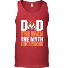 Miami Marlins Dad The Man The Myth The Legend Father's Day MLB Men's Tank Top Men's Tank Top - amzapparel
