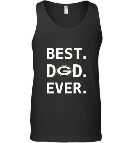 Best Green Bay Packers Dad Best Dad Ever NFL Football Fathers Day Men's Tank Top Men's Tank Top / Black / XS Men's Tank Top - amzapparel