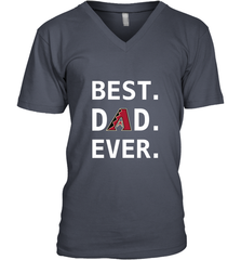 Best Arizona Diamondbacks Dad Ever Baseball MLB Fathers Day Men's V-Neck T-Shirt Men's V-Neck T-Shirt - amzapparel