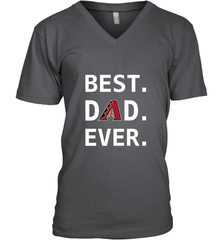 Best Arizona Diamondbacks Dad Ever Baseball MLB Fathers Day Men's V-Neck T-Shirt Men's V-Neck T-Shirt - amzapparel