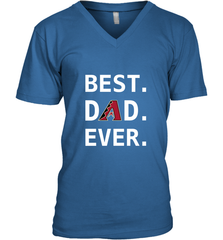 Best Arizona Diamondbacks Dad Ever Baseball MLB Fathers Day Men's V-Neck T-Shirt Men's V-Neck T-Shirt - amzapparel