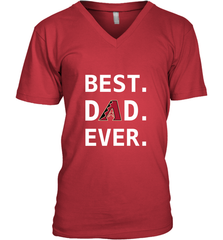 Best Arizona Diamondbacks Dad Ever Baseball MLB Fathers Day Men's V-Neck T-Shirt Men's V-Neck T-Shirt - amzapparel