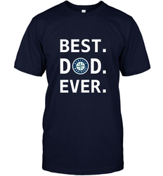 Best Seattle Mariners Dad Ever Baseball MLB Fathers Day Men's T-Shirt