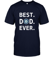Best Seattle Mariners Dad Ever Baseball MLB Fathers Day Men's T-Shirt Men's T-Shirt - amzapparel