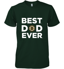 Best Boston Bruins Dad Ever Hockey NHL Fathers Day GIft For Daddy Men's Premium T-Shirt Men's Premium T-Shirt - amzapparel