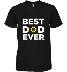 Best Boston Bruins Dad Ever Hockey NHL Fathers Day GIft For Daddy Men's Premium T-Shirt