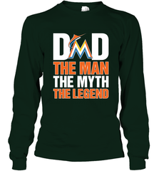 Miami Marlins Dad The Man The Myth The Legend Father's Day MLB Long Sleeve T-Shirt Long Sleeve T-Shirt - amzapparel