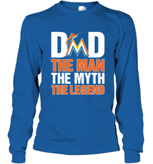 Miami Marlins Dad The Man The Myth The Legend Father's Day MLB Long Sleeve T-Shirt Long Sleeve T-Shirt - amzapparel