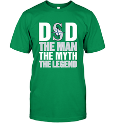 Seattle Mariners Dad The Man The Myth The Legend Father's Day MLB Men's T-Shirt Men's T-Shirt - amzapparel