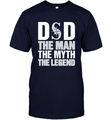 Seattle Mariners Dad The Man The Myth The Legend Father's Day MLB Men's T-Shirt Men's T-Shirt - amzapparel