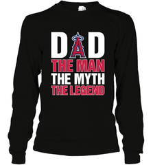 Los Angeles Angels Dad The Man The Myth The Legend Father's Day MLB Long Sleeve T-Shirt Long Sleeve T-Shirt - amzapparel