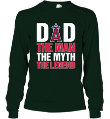Los Angeles Angels Dad The Man The Myth The Legend Father's Day MLB Long Sleeve T-Shirt Long Sleeve T-Shirt - amzapparel