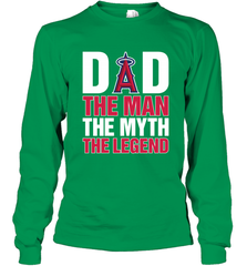Los Angeles Angels Dad The Man The Myth The Legend Father's Day MLB Long Sleeve T-Shirt Long Sleeve T-Shirt - amzapparel
