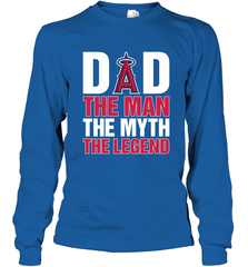 Los Angeles Angels Dad The Man The Myth The Legend Father's Day MLB Long Sleeve T-Shirt Long Sleeve T-Shirt - amzapparel
