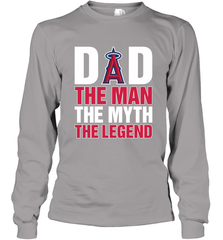 Los Angeles Angels Dad The Man The Myth The Legend Father's Day MLB Long Sleeve T-Shirt Long Sleeve T-Shirt - amzapparel