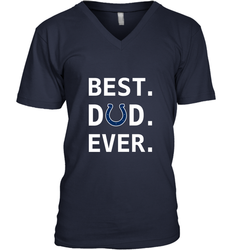 Best Indianapolis Colts Dad Best Dad Ever NFL Football Fathers Day Men's V-Neck T-Shirt