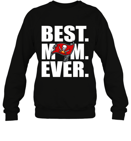 Best Tampa Bay Buccaneers Mom Ever NFL Team Mother's Day Gift Crewneck Sweatshirt Crewneck Sweatshirt / Black / S Crewneck Sweatshirt - amzapparel