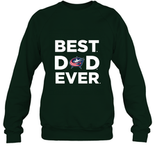 Best Columbus Blue Jackets Dad Ever Hockey NHL Fathers Day GIft For Daddy Crewneck Sweatshirt Crewneck Sweatshirt - amzapparel