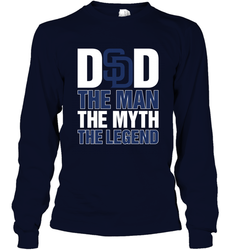 San Diego Padres Dad The Man The Myth The Legend Father's Day MLB Long Sleeve T-Shirt