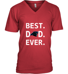 Best Carolina Panthers Dad Best Dad Ever NFL Football Fathers Day Men's V-Neck T-Shirt Men's V-Neck T-Shirt - amzapparel