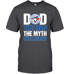 Toronto Blue Jays Dad The Man The Myth The Legend Father's Day MLB Men's T-Shirt Men's T-Shirt - amzapparel