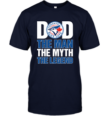 Toronto Blue Jays Dad The Man The Myth The Legend Father's Day MLB Men's T-Shirt Men's T-Shirt - amzapparel