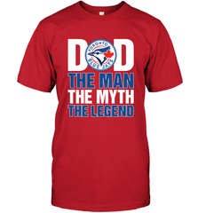 Toronto Blue Jays Dad The Man The Myth The Legend Father's Day MLB Men's T-Shirt Men's T-Shirt - amzapparel