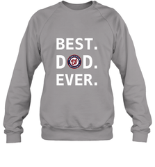 Best Washington Nationals Dad Ever Baseball MLB Fathers Day Crewneck Sweatshirt Crewneck Sweatshirt - amzapparel