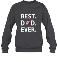 Best Washington Nationals Dad Ever Baseball MLB Fathers Day Crewneck Sweatshirt Crewneck Sweatshirt - amzapparel