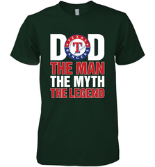 Texas Rangers Dad The Man The Myth The Legend Father's Day MLB Men's Premium T-Shirt Men's Premium T-Shirt - amzapparel