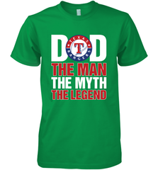 Texas Rangers Dad The Man The Myth The Legend Father's Day MLB Men's Premium T-Shirt Men's Premium T-Shirt - amzapparel