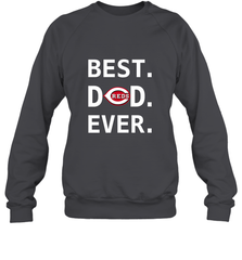 Best Cincinnati Reds Dad Ever Baseball MLB Fathers Day Crewneck Sweatshirt Crewneck Sweatshirt - amzapparel