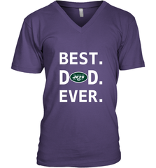 Best New York Jets Dad Best Dad Ever NFL Football Fathers Day Men's V-Neck T-Shirt Men's V-Neck T-Shirt - amzapparel
