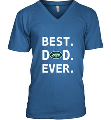 Best New York Jets Dad Best Dad Ever NFL Football Fathers Day Men's V-Neck T-Shirt Men's V-Neck T-Shirt - amzapparel