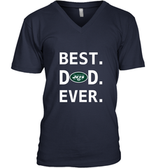 Best New York Jets Dad Best Dad Ever NFL Football Fathers Day Men's V-Neck T-Shirt Men's V-Neck T-Shirt - amzapparel