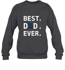 Best San Diego Padres Dad Ever Baseball MLB Fathers Day Crewneck Sweatshirt Crewneck Sweatshirt - amzapparel