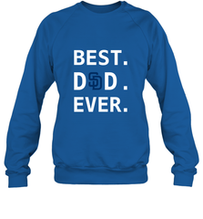 Best San Diego Padres Dad Ever Baseball MLB Fathers Day Crewneck Sweatshirt Crewneck Sweatshirt - amzapparel