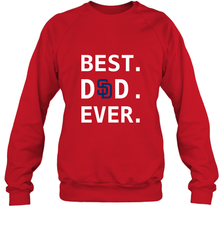 Best San Diego Padres Dad Ever Baseball MLB Fathers Day Crewneck Sweatshirt Crewneck Sweatshirt - amzapparel