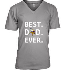 Best Minnesota Vikings Dad Best Dad Ever NFL Football Fathers Day Men's V-Neck T-Shirt Men's V-Neck T-Shirt - amzapparel