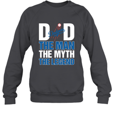 Los Angeles Dodgers Dad The Man The Myth The Legend Father's Day MLB Crewneck Sweatshirt Crewneck Sweatshirt - amzapparel
