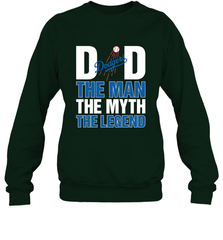 Los Angeles Dodgers Dad The Man The Myth The Legend Father's Day MLB Crewneck Sweatshirt Crewneck Sweatshirt - amzapparel