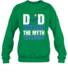 Los Angeles Dodgers Dad The Man The Myth The Legend Father's Day MLB Crewneck Sweatshirt Crewneck Sweatshirt - amzapparel