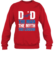 Los Angeles Dodgers Dad The Man The Myth The Legend Father's Day MLB Crewneck Sweatshirt Crewneck Sweatshirt - amzapparel