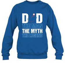 Los Angeles Dodgers Dad The Man The Myth The Legend Father's Day MLB Crewneck Sweatshirt Crewneck Sweatshirt - amzapparel