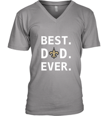 Best New Orleans Saints Dad Best Dad Ever NFL Football Fathers Day Men's V-Neck T-Shirt Men's V-Neck T-Shirt - amzapparel