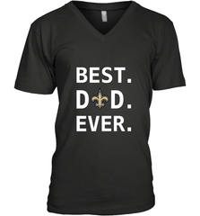 Best New Orleans Saints Dad Best Dad Ever NFL Football Fathers Day Men's V-Neck T-Shirt Men's V-Neck T-Shirt - amzapparel